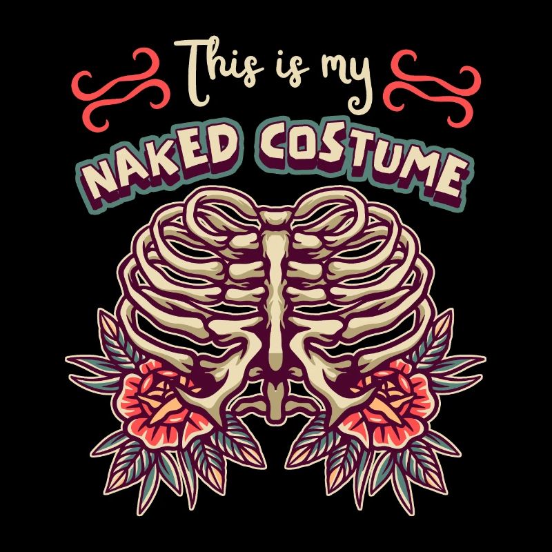 Skeleton, skeleton, skull, comic-style saying