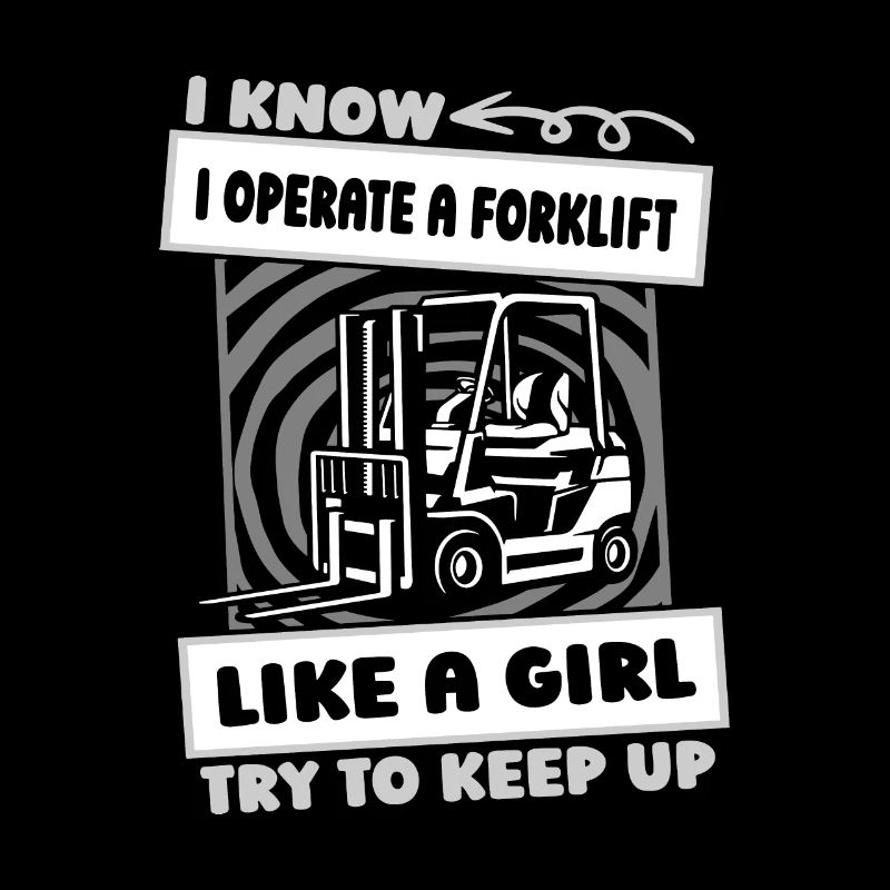 Forklift Forklift Driver Girl