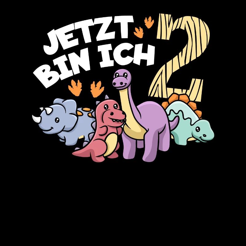 Ich bin schon 2 Geburtstag Dino Dinosaurier