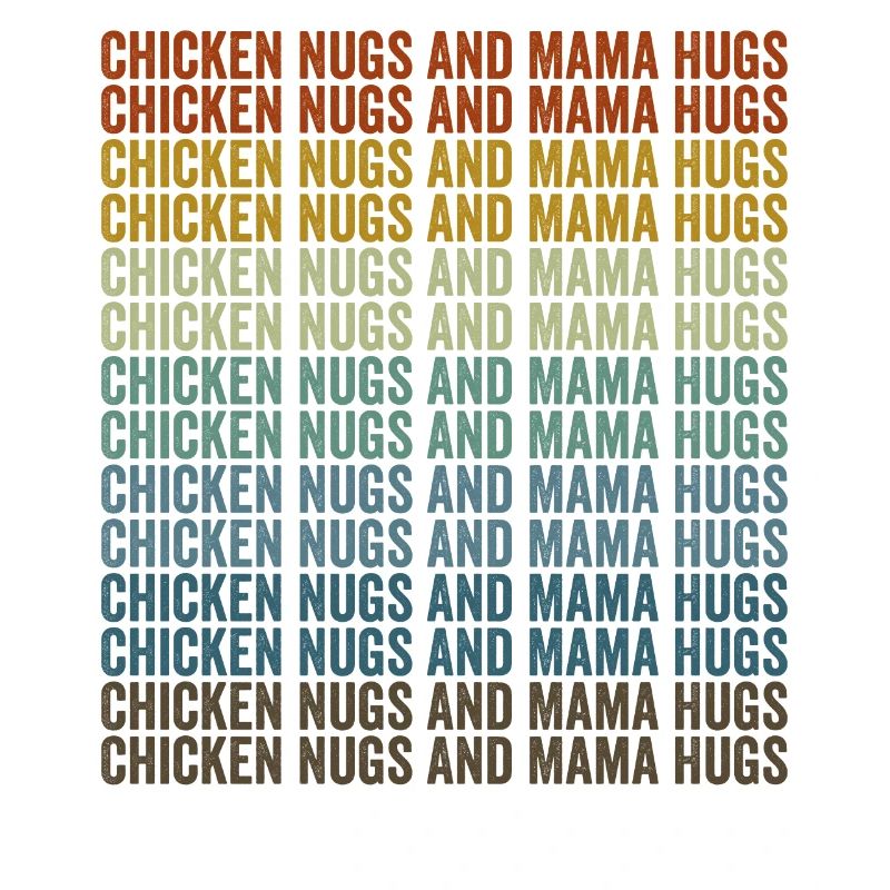 Pouges de poulet et maman embrasse les pépites de poulet maman