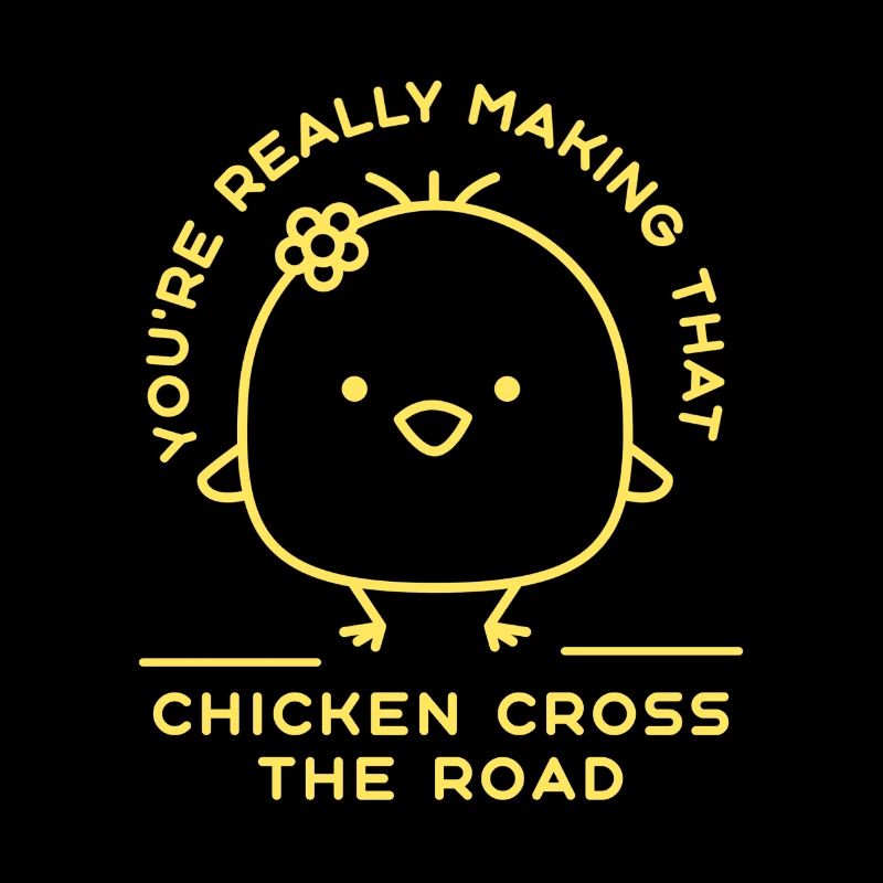 Vous faites vraiment traverser ce poulet sur la route