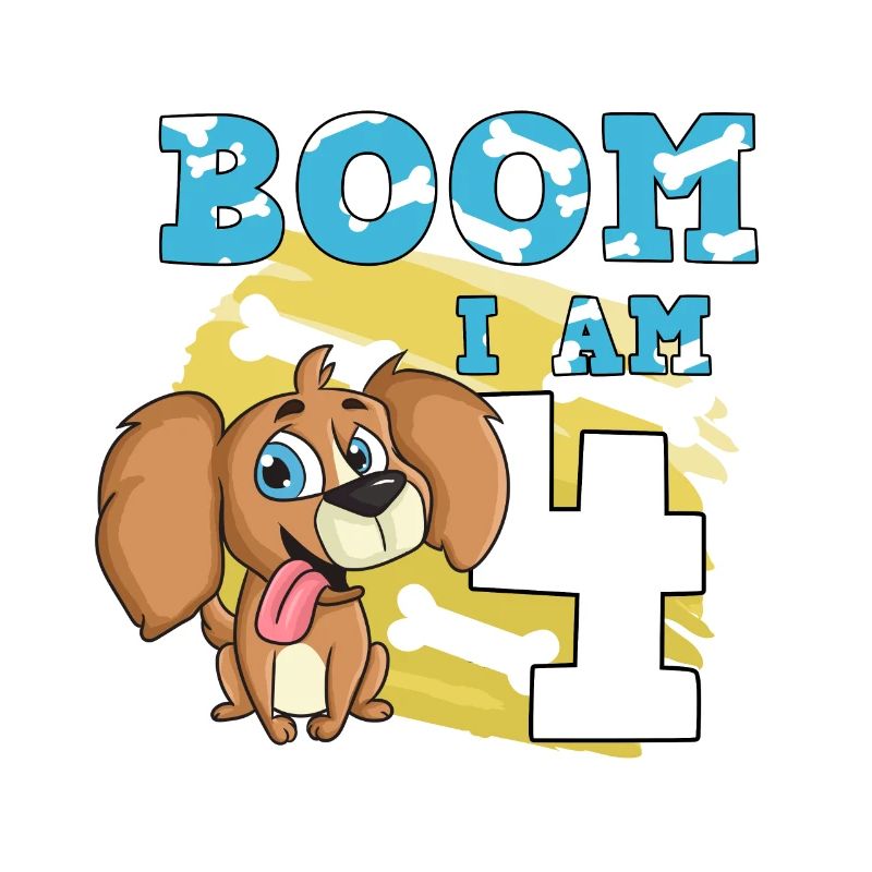 Chien de 4e anniversaire
