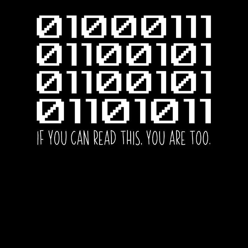 Cool Computer Binary Code Programmer Developer