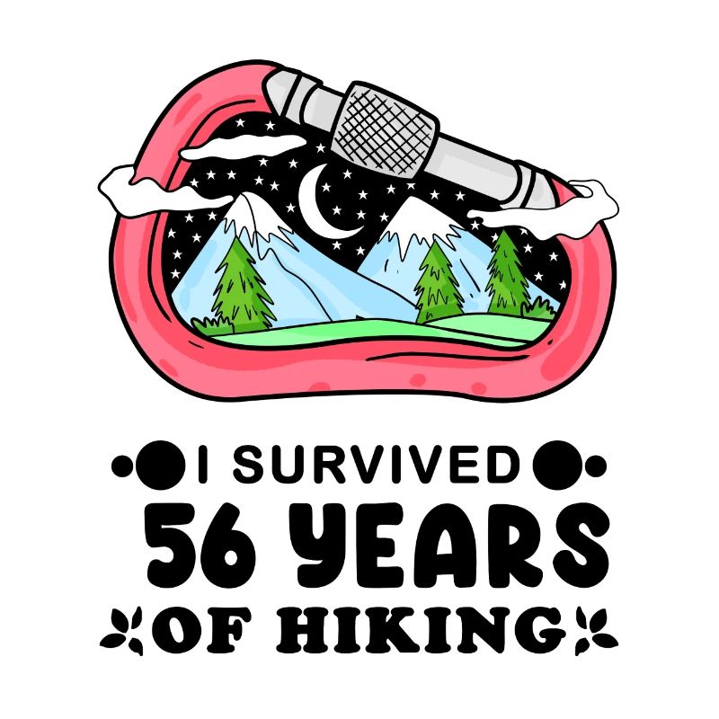 Mountain Wanderer 56th Birthday 56 years old Gift
