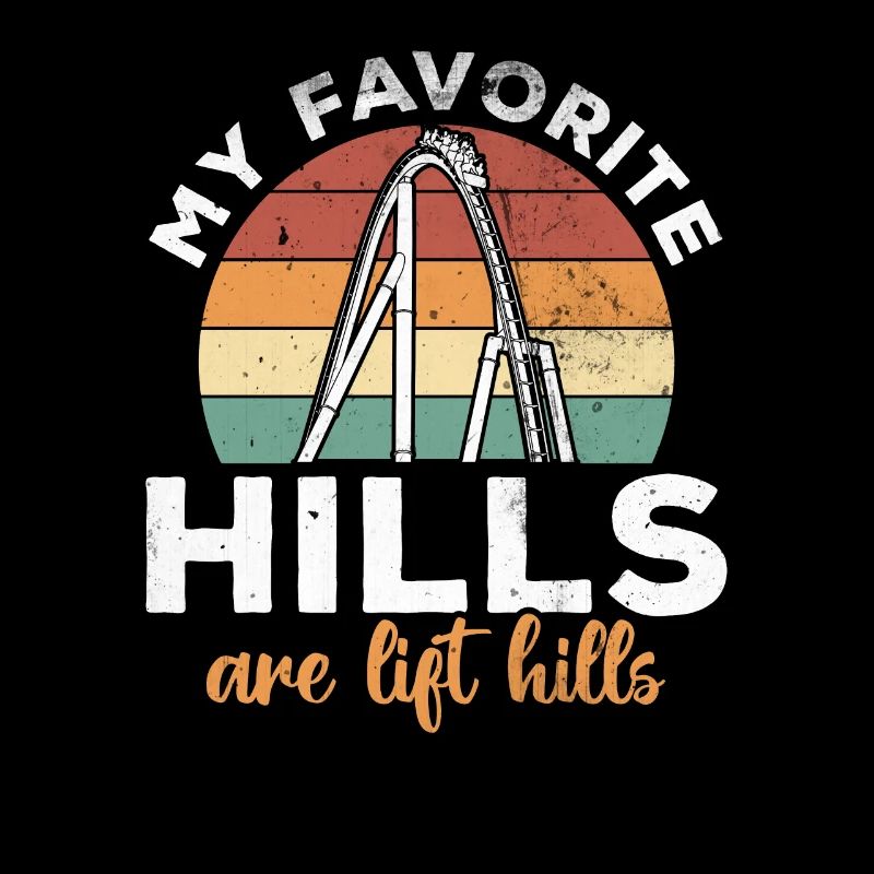 Funny roller coaster saying fairground retro