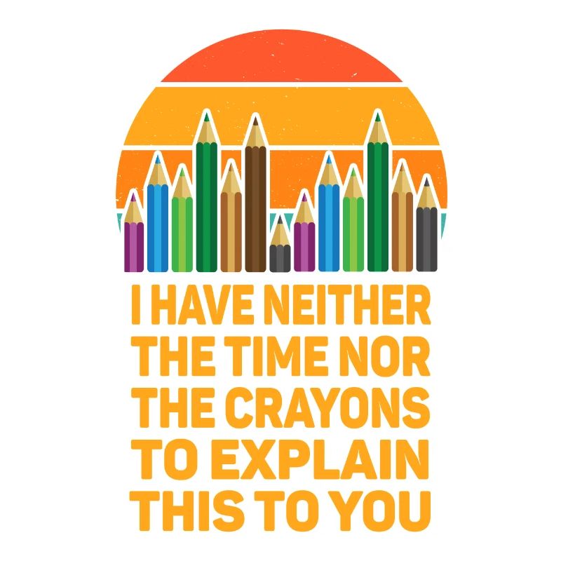 Ich habe nicht die Zeit oder die Buntstifte