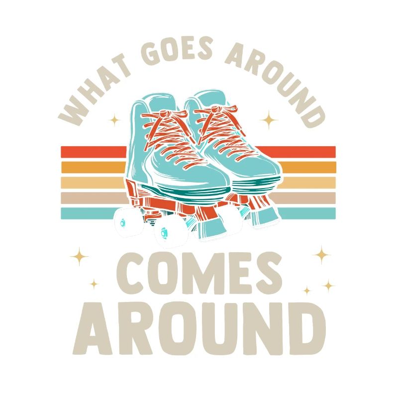 Inline Skate Geschenk Rollerskates Roller 70er