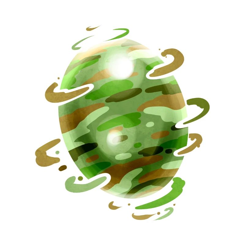 Camouflage Painted Easter Egg For Egg Hunt On