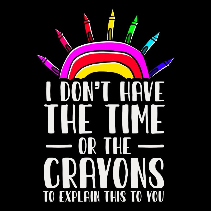 Ich habe nicht die Zeit oder die Buntstifte
