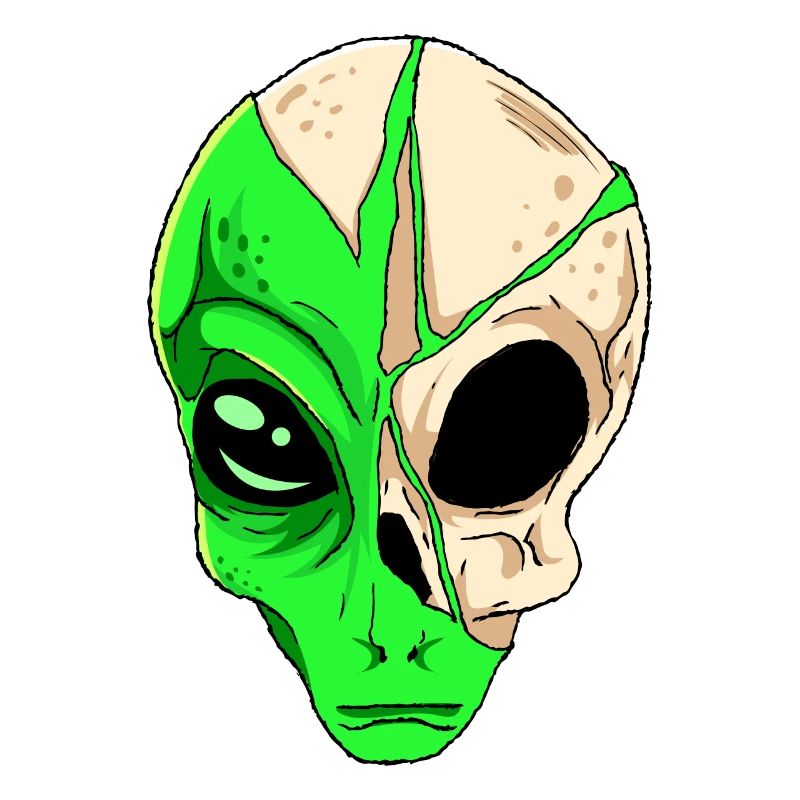 Cryptidcore Esthétique Crâne Alien Cryptid