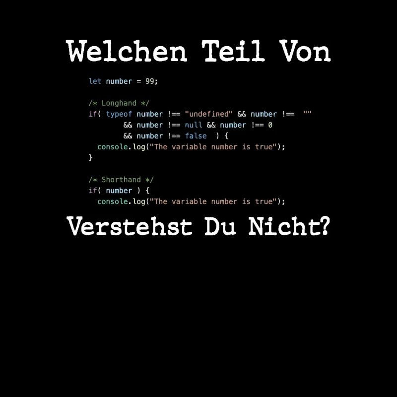 Welchen Teil Von Verstehst Du Nicht Programmierer