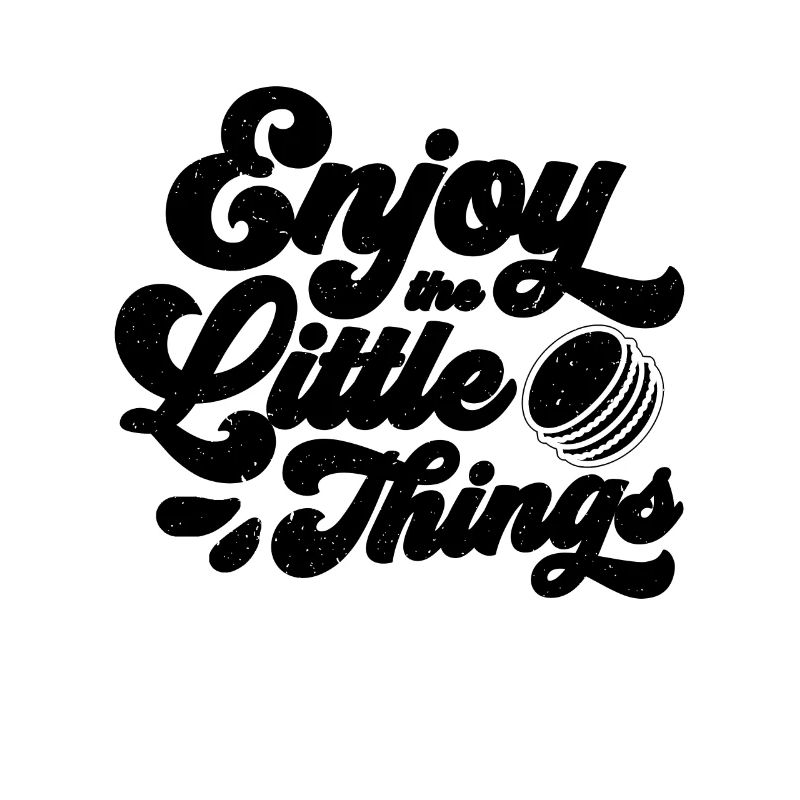 Enjoy The Little Things Snacking Macaron Lover