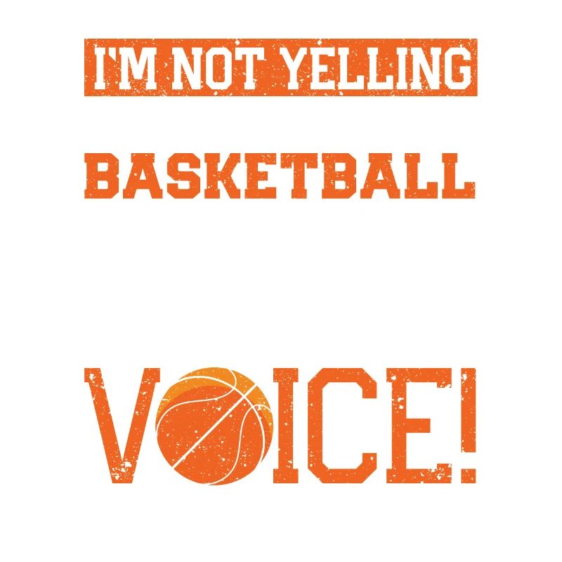 Je ne crie pas, c’est juste mon basket
