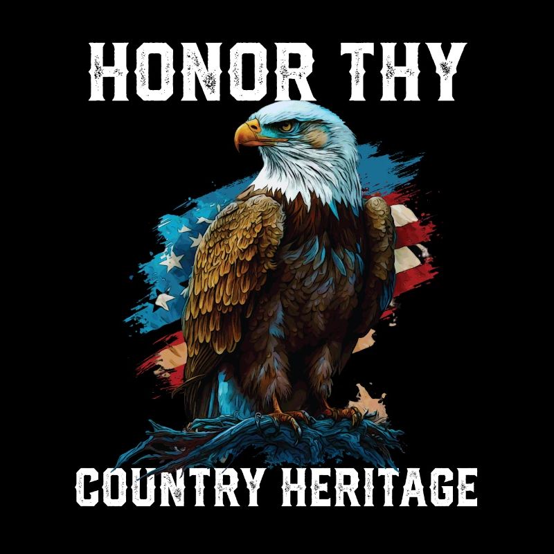 Honor Thy Country Heritage American Bald Eagle