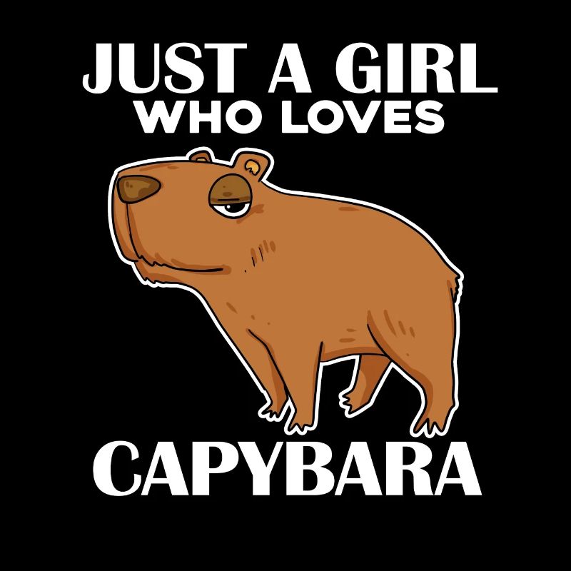 Capybara Mädchen Spruch
