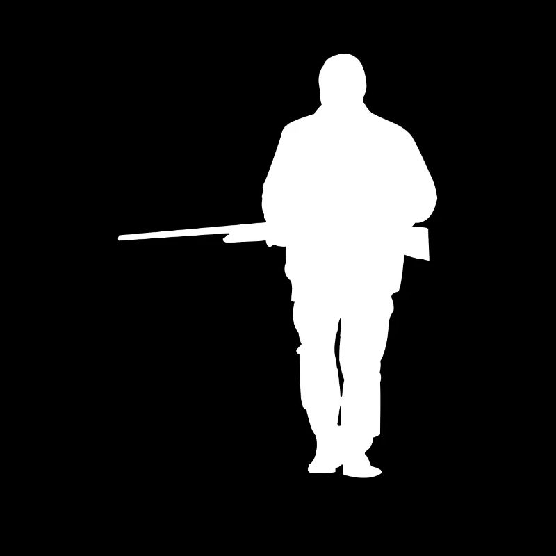 Silhouette de chasseur de chasse