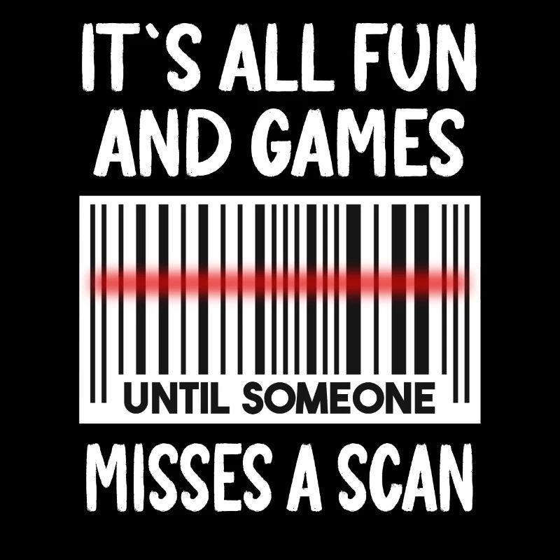 Drôle de citation de code-barres de travailleur des postes