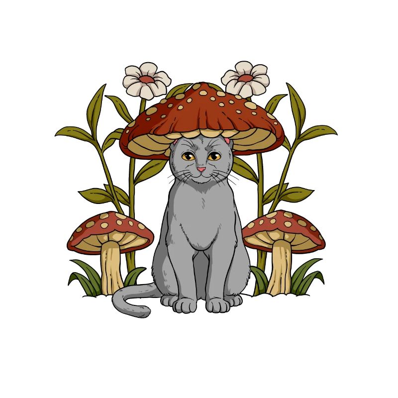 Cottagecore Katze