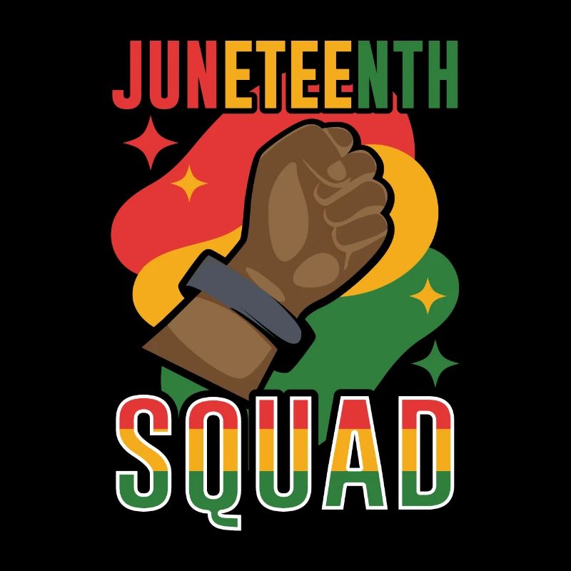 Juneteenth Team African American 1865 Black