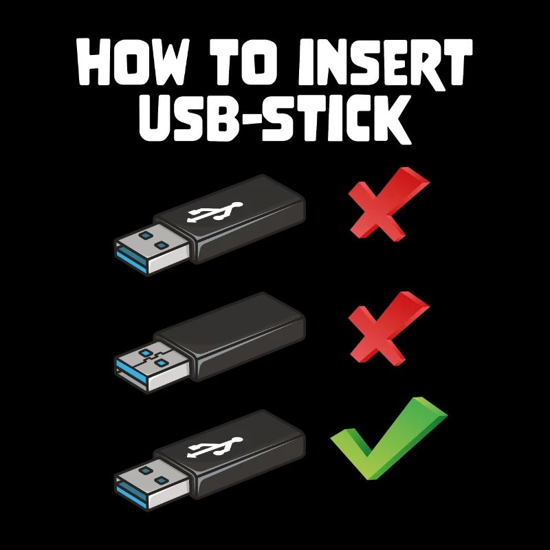 How To Insert USB Stick Funny Programmer Meme