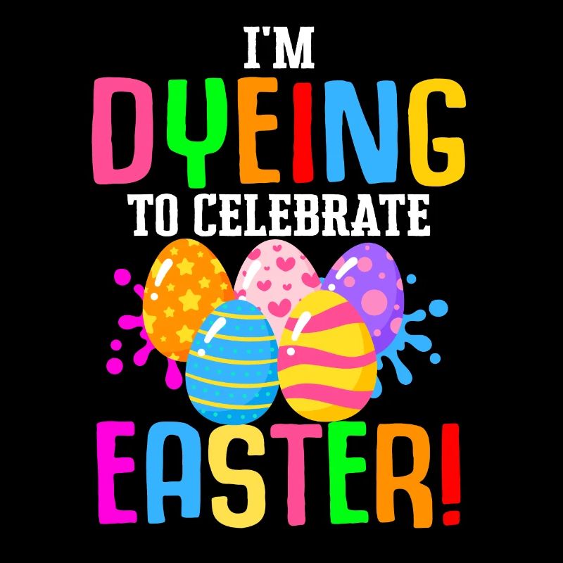 Ostern Bunte Eier färben Kaninchen Eierjagd