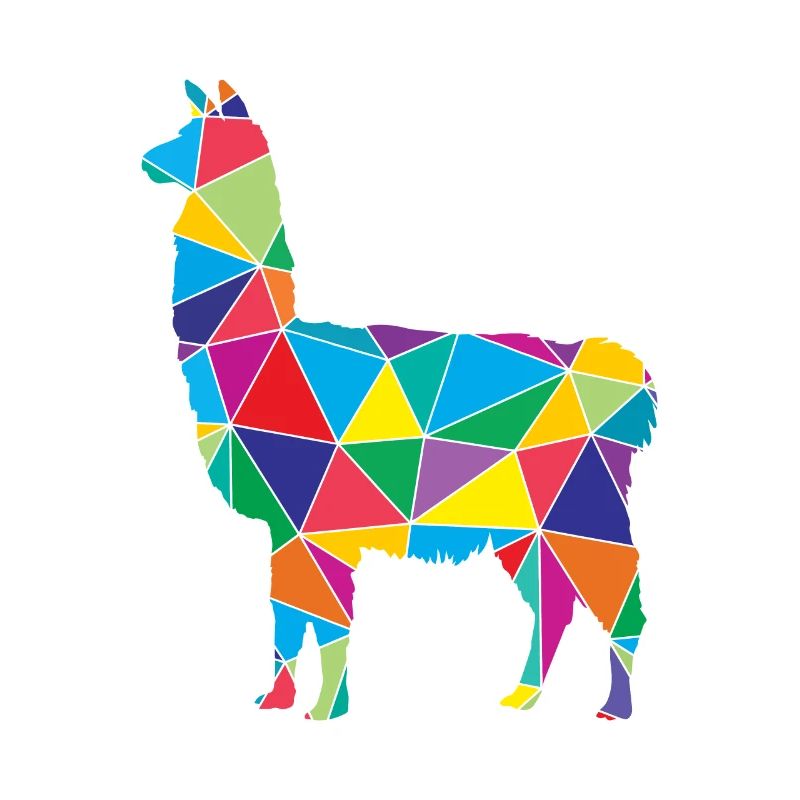 Lama Polygon Low Poly Tier