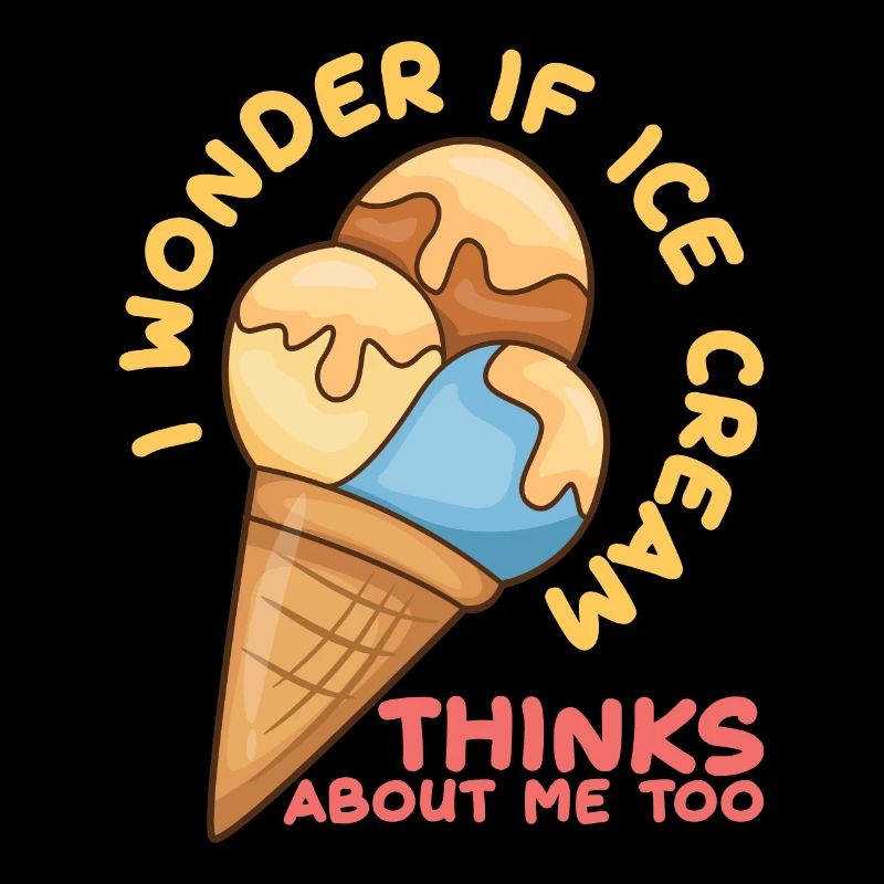 Ice Cream Thinks About Me Eiscreme Eis