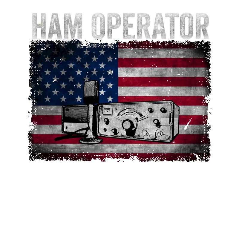 Ham Operator US Flag