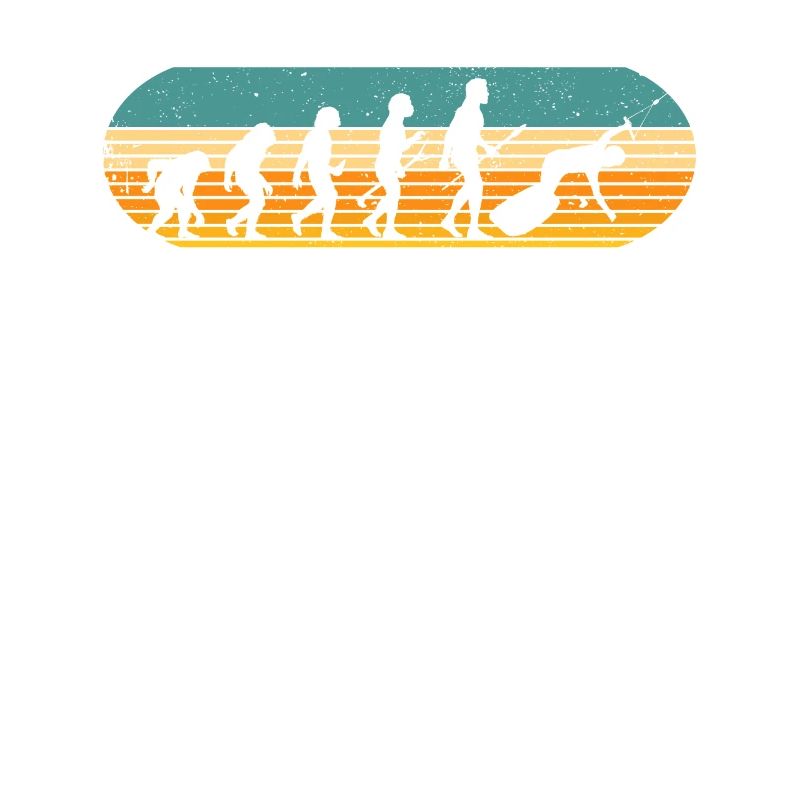 Retro Wakeboard Evolution of Man Wakeboarder