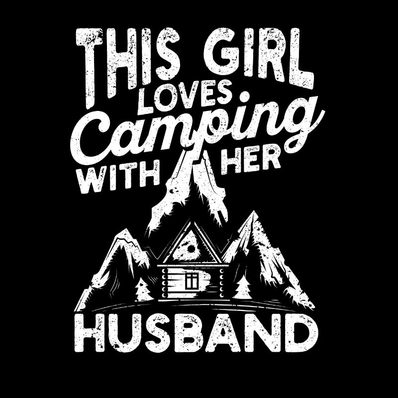Dieses Mädchen liebt Camping mit ihrem Ehemann