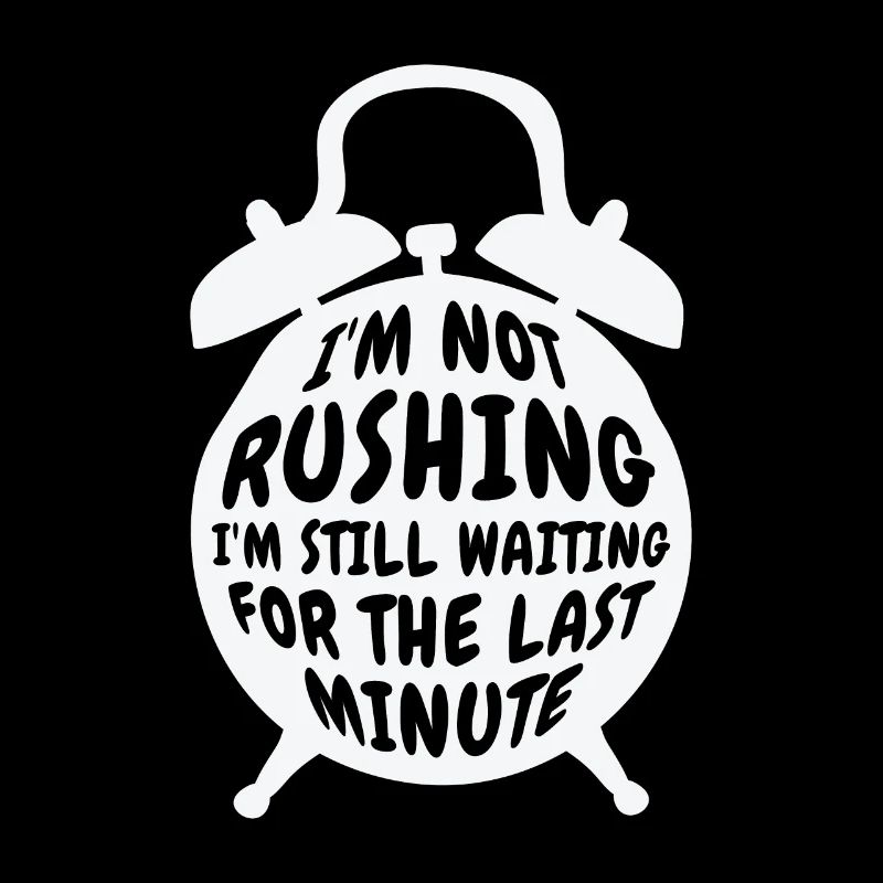 Procrastinating Alarm Clock Procrastinator Work