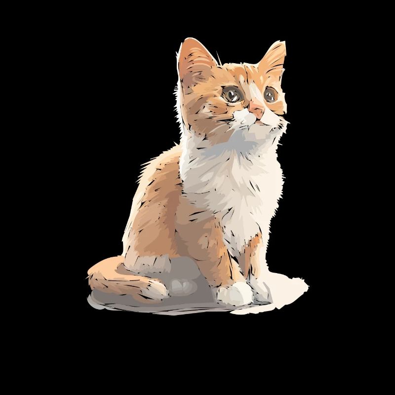 Dessin de chat mignon