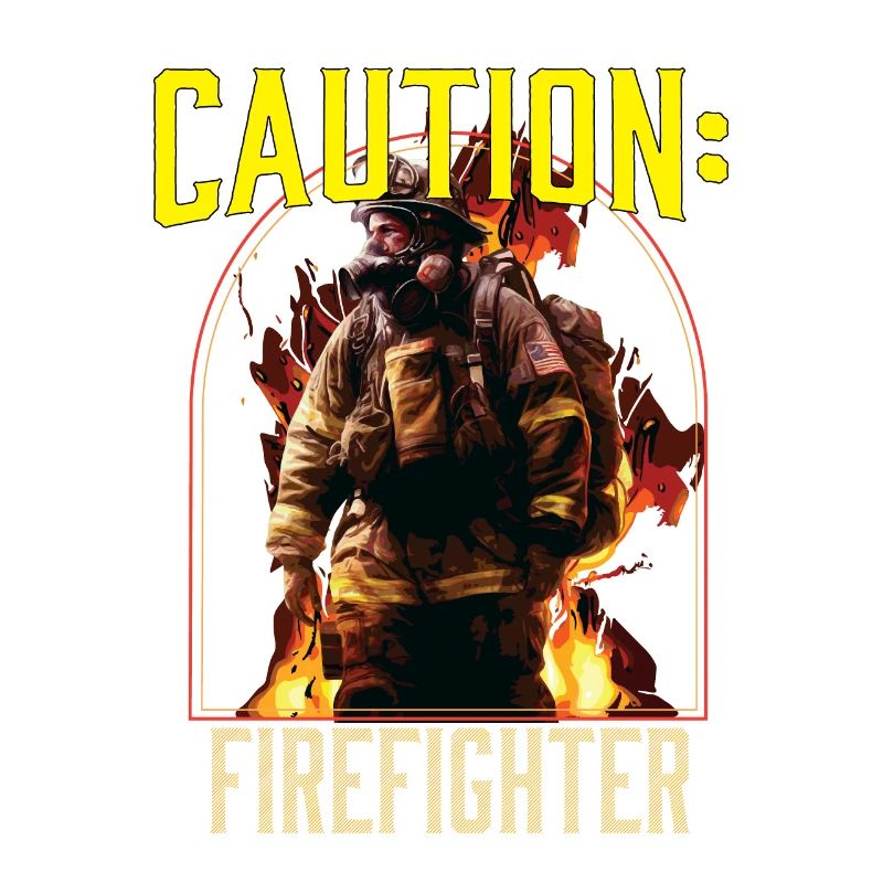 Caution Firefighter Fire Rescue Fireman