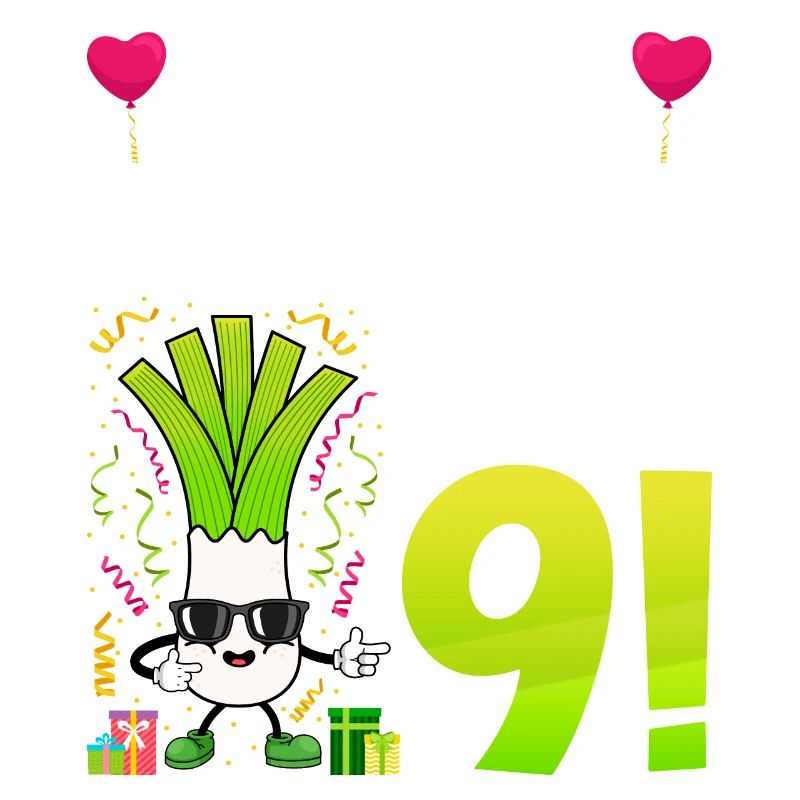 Hurra der Lauch wird 9