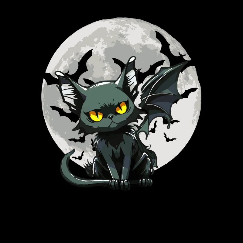 Black Cat Bat - Goth Gothic