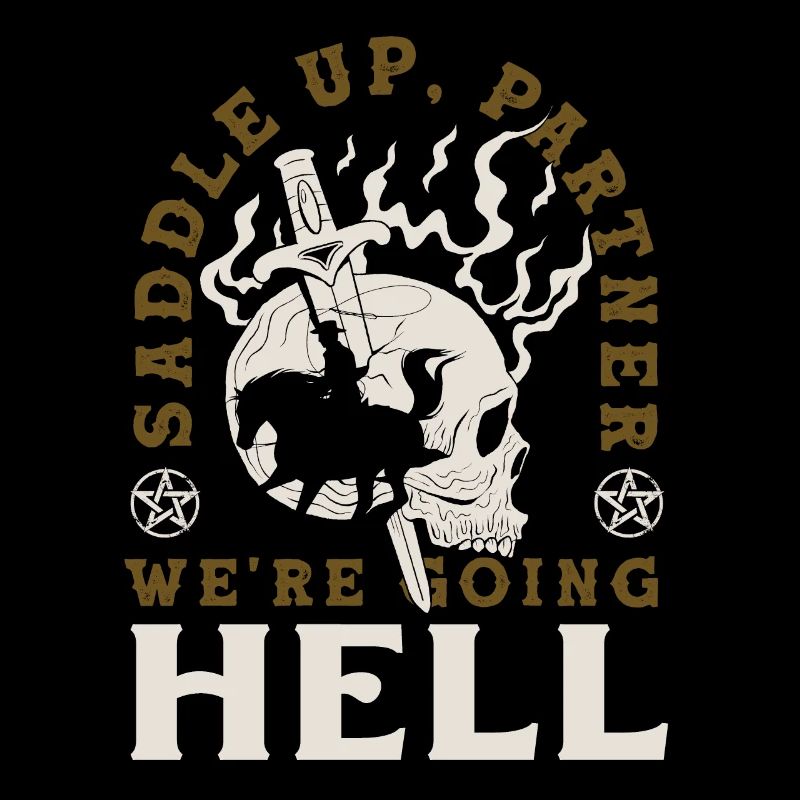 Saddle up, partner, we're going to hell Dark