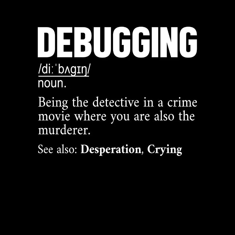 Debugging Definition Developer Coder Programmierer