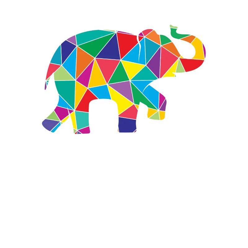 Low Poly Elephant Géométrie Éléphant
