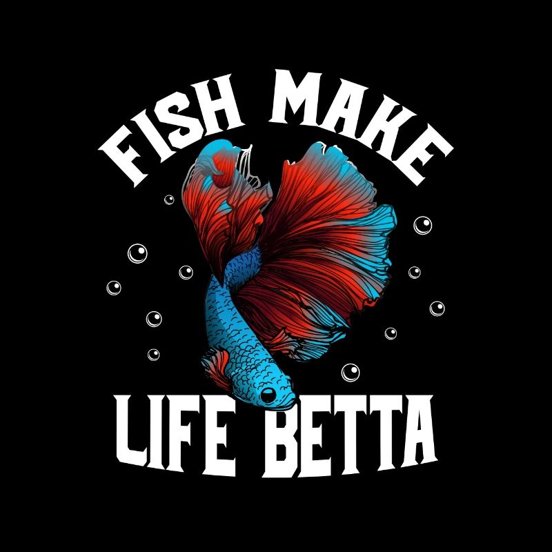 Fish Make Life Betta Aquarium Propriétaire Garde de poissons