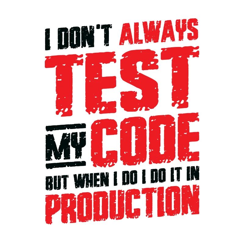 Je teste mon code en production