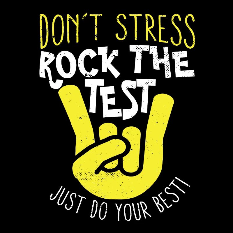 Ne stressez pas Rock the Test Funny Test Day Teacher
