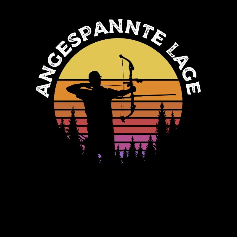 Bogenschießen Bogenschütze Angespannte Lage