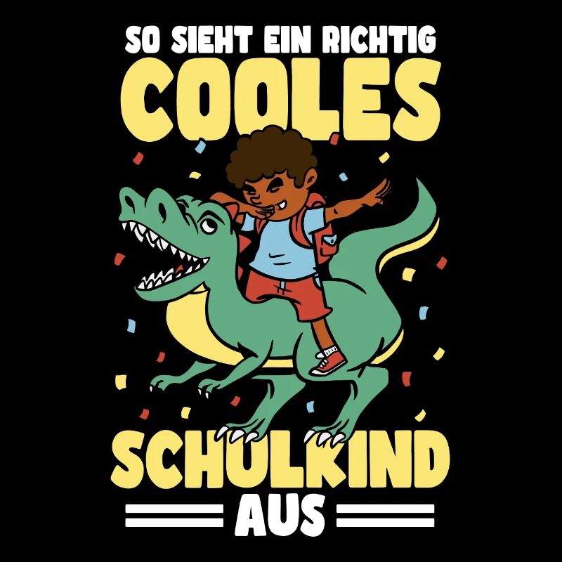 Schulkind Dinosaurier Schulanfang Einschulung
