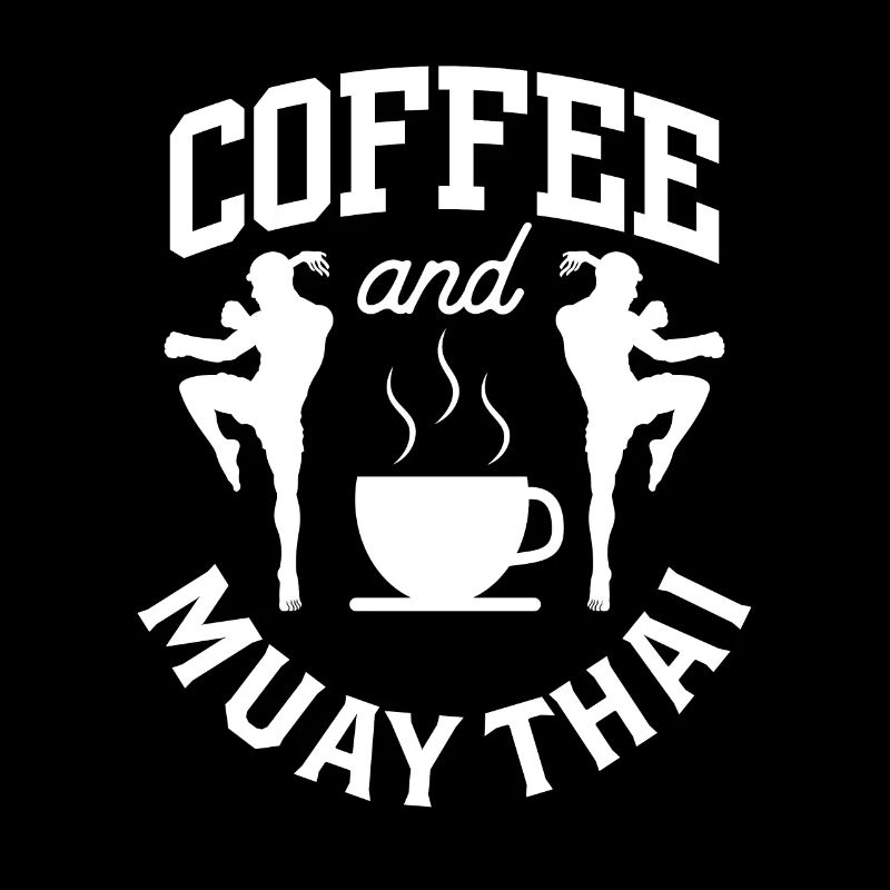 Café et combattants d’arts martiaux de Muay Thai