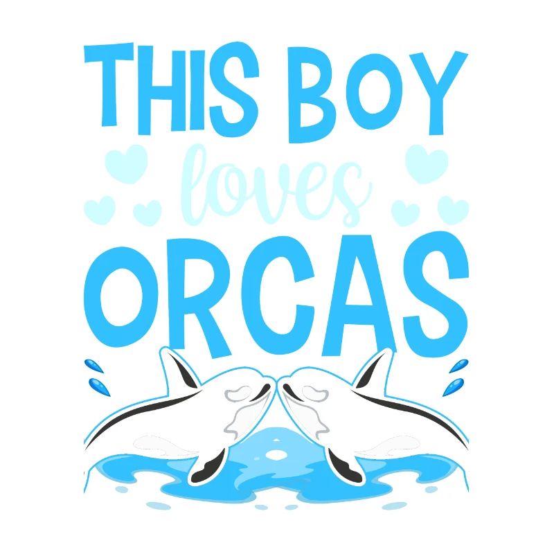 Ce garçon aime les orques de la mer protéger les baleines
