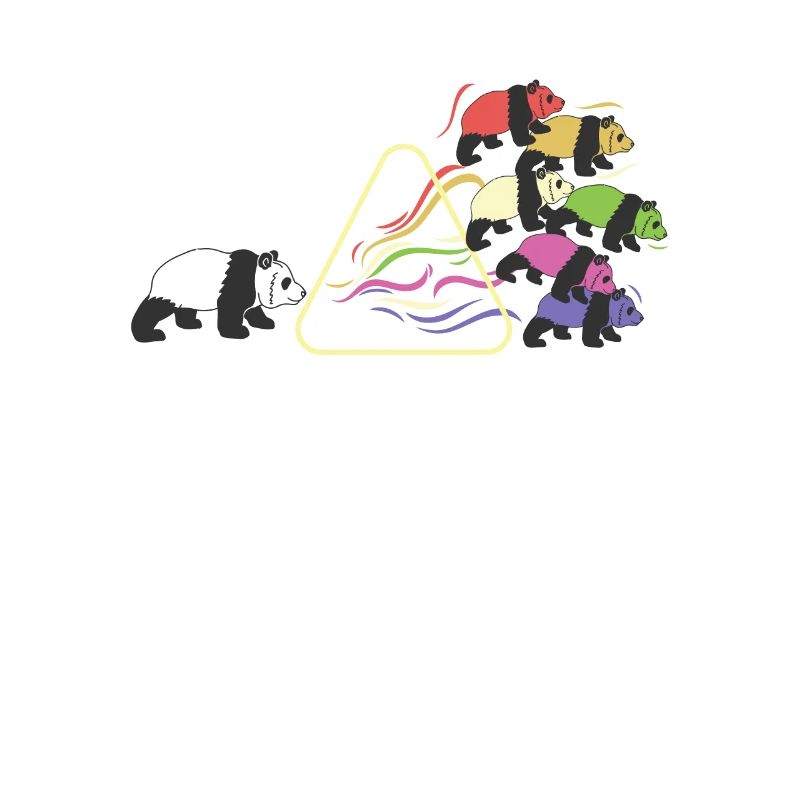 Prism Panda Light Triangle Light Spectrum