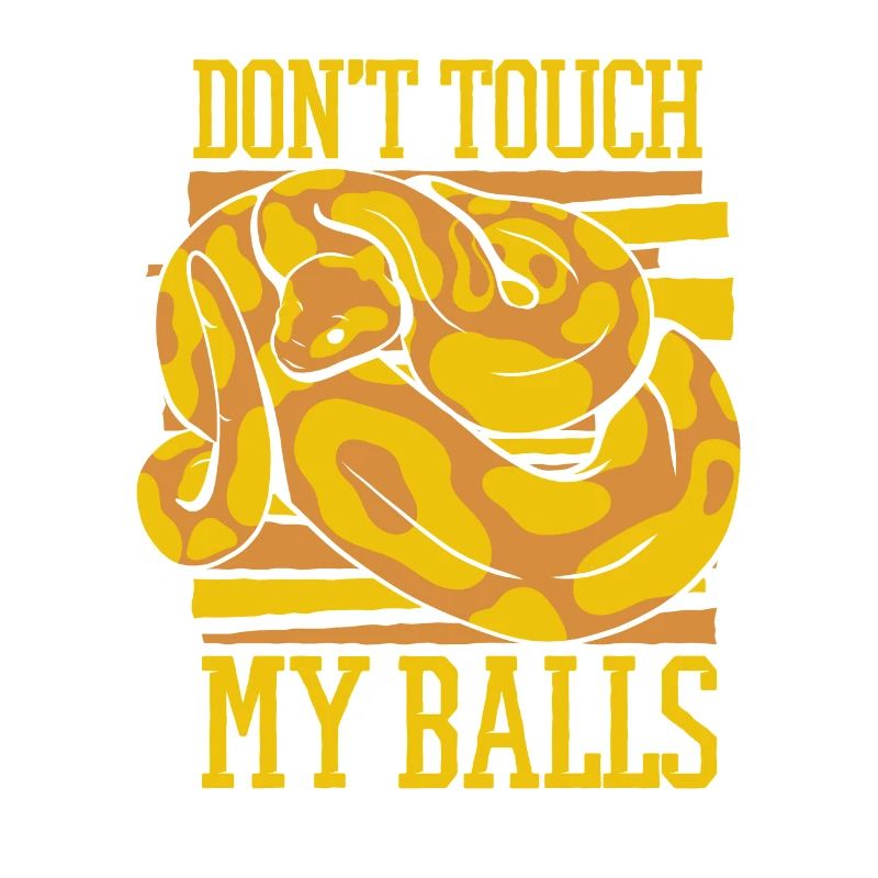Ne touchez pas à mes balles Snake Python Boule banane