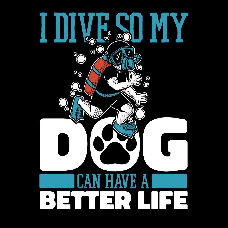Diving Diver Dog