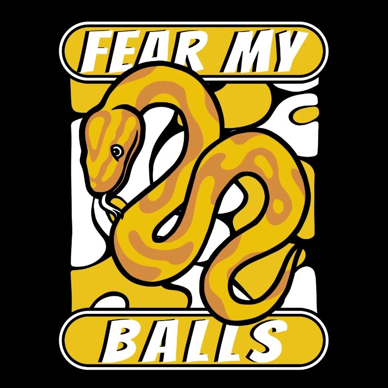 Fear My Balls Python Schlange Banana Ball Python