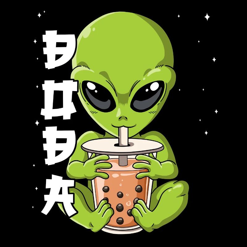 Boba Tea Alien Bubble Tea